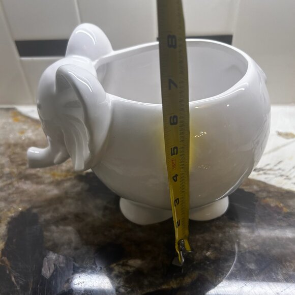 NWT Vintage Elephant Flower Succulent Cactus Planter Tea Napkin Matches Holder - Picture 7 of 9